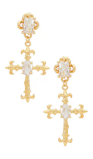 Casper Earrings in Clear | Revolve Clothing (Global)