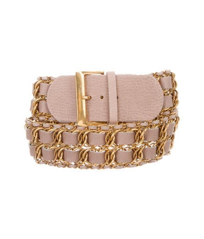 Chloé Leather Chain-Link Belt gold Chloé Leather Chain-Link Belt | The RealReal