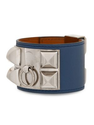 HERMÈS Leather Cuff Bracelet on SALE | Saks OFF 5TH | Saks Fifth Avenue OFF 5TH