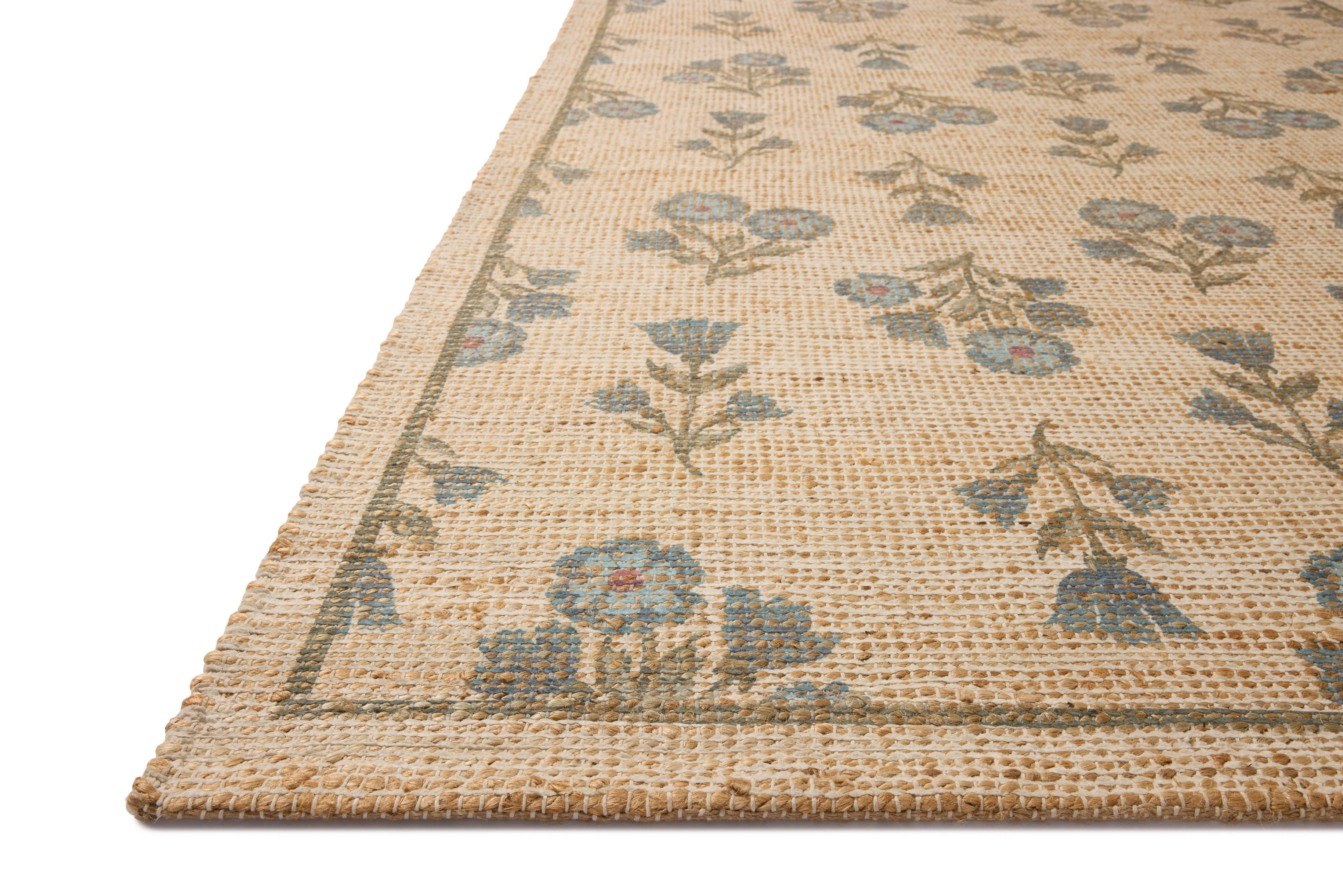 Chris Loves Julia x Loloi Rue Moss / Blue Area Rug | Wayfair North America