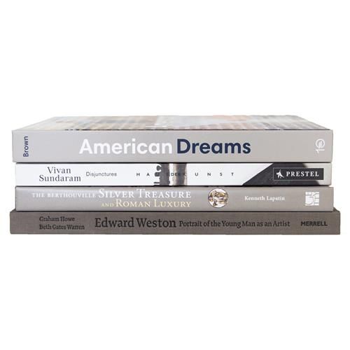 Arianna Modern Classic Neutral Grey Hardback Decorative Books | Kathy Kuo Home