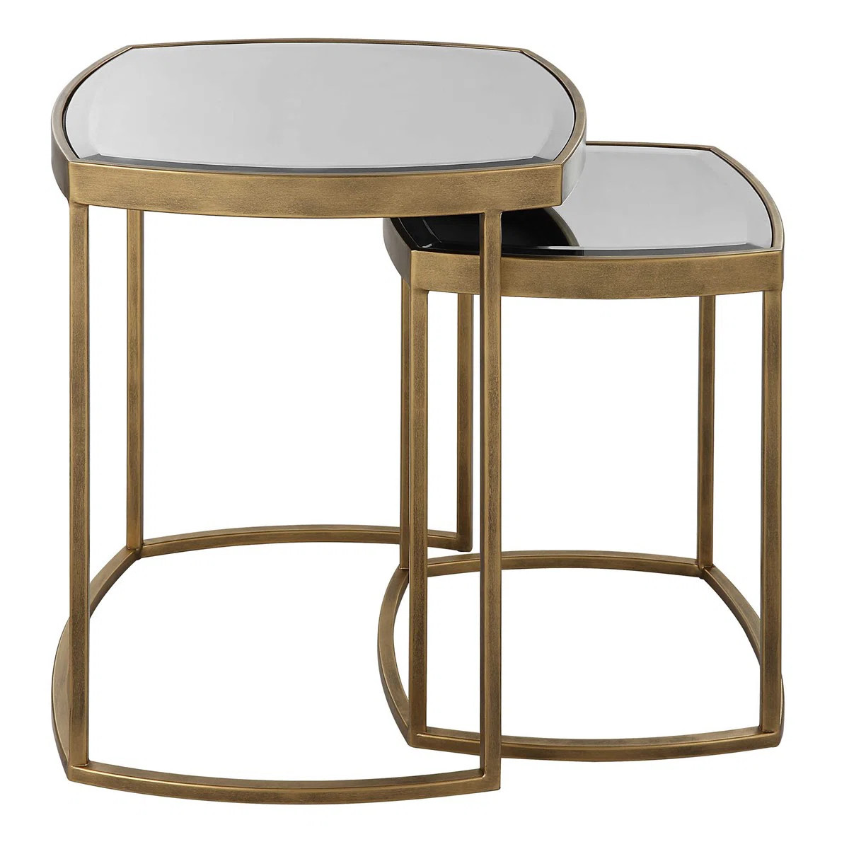 Eddica Glass Top Nesting Tables | Wayfair North America
