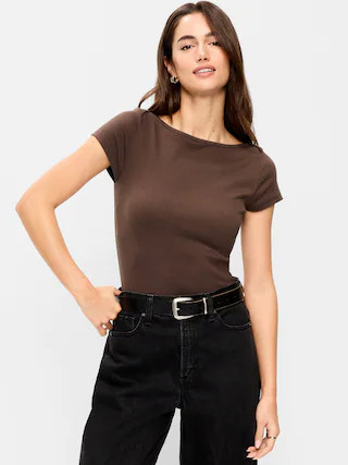 Snug Boatneck T-Shirt | Old Navy (US)