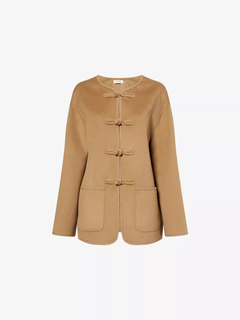 Round-Neck Patch-Pocket Wool-And-Cashmere Jacket | Selfridges