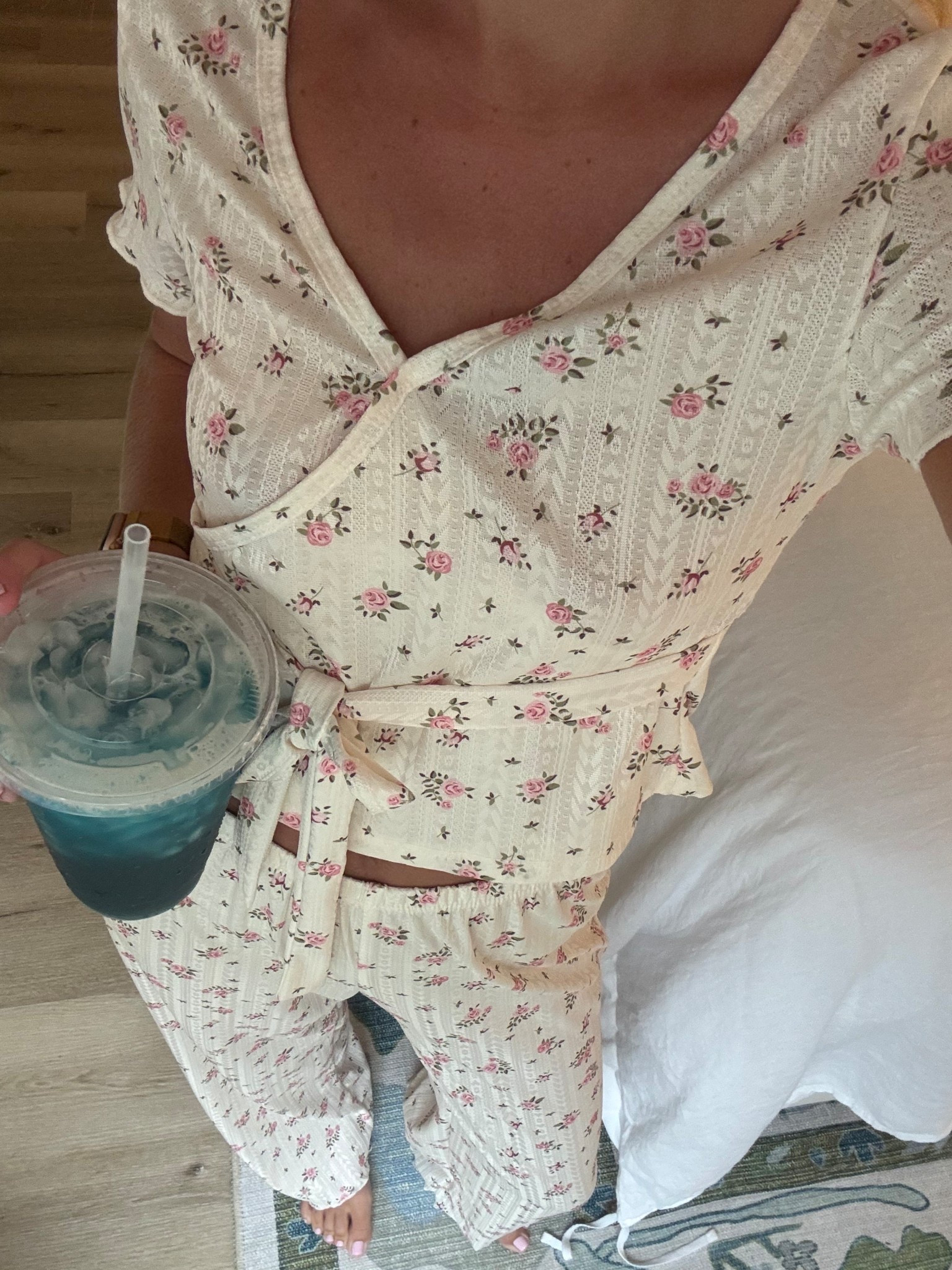 New pjs from shein 🌷 so cozy and girly 

#LTKU #LTKSaleAlert #LTKootd