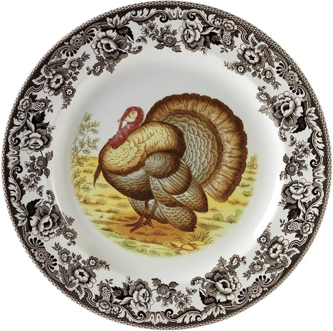 Spode Woodland Turkey Dinner Plate - 10.5" Traditional Thanksgiving Design with Historic British ... | Amazon (US)