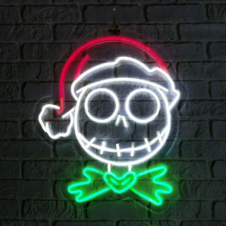 The Nightmare Before Christmas, Jack Skellington, Neon Wall Decor by Ruz | Walmart (US)