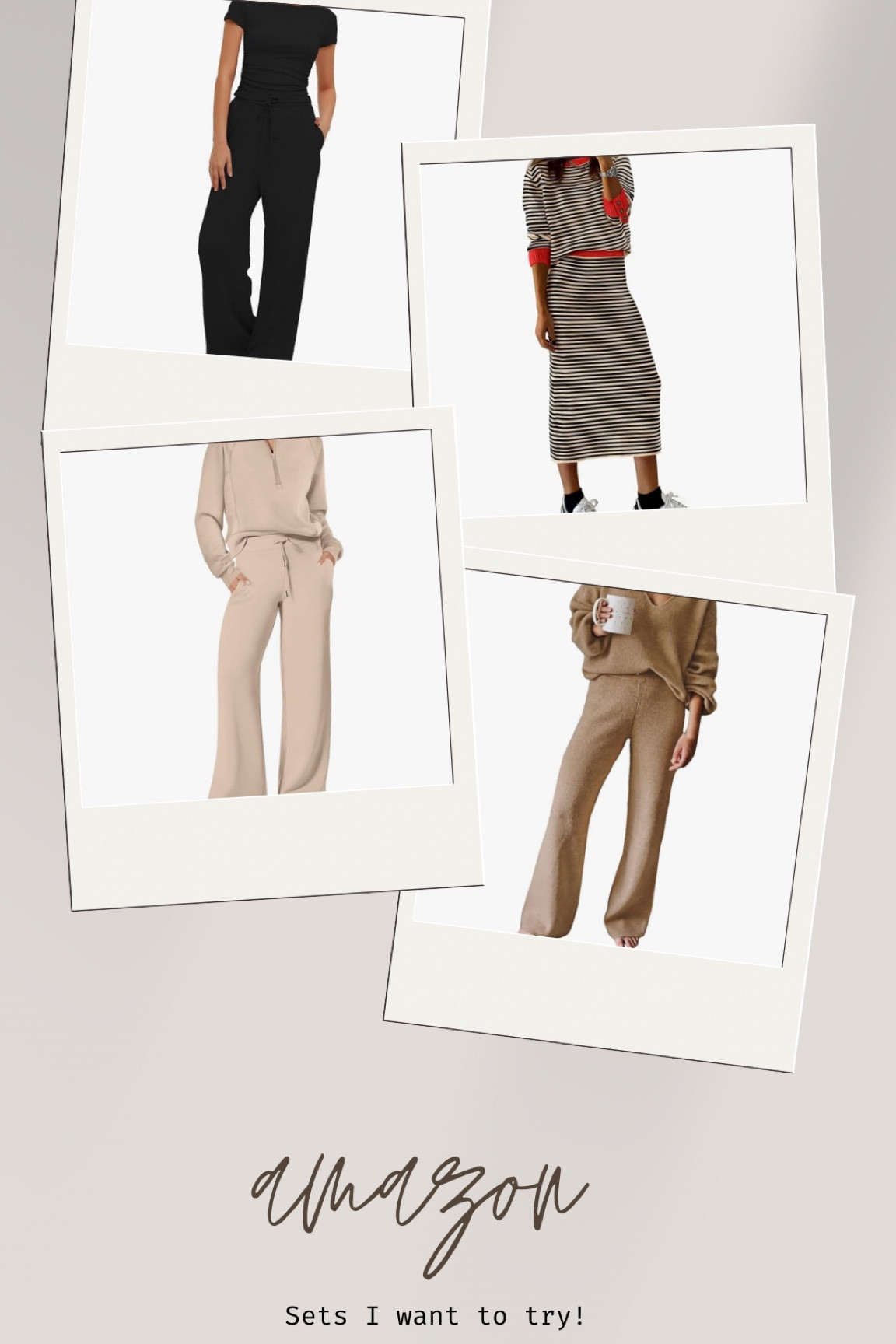 Thinking about ordering all of these for a try-on… for research purposes, of course. Should we do it?! 🤎 Shop the sets on LTK! #LTKFinds #AmazonStyle #ComfyChic


#LTKFindsUnder100 #LTKStyleTip #LTKMostLoved