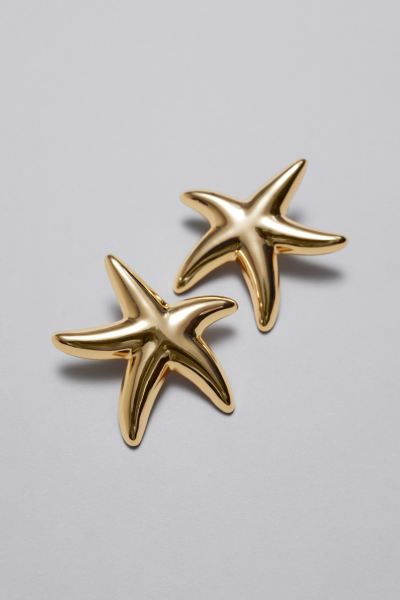 Starfish Earrings - Gold - Ladies | H&M GB | H&M (UK, MY, IN, SG, PH, TW, HK)