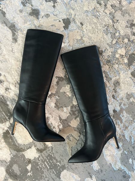 Black pointed leather boots size 7

#LTKshoecrush #LTKfindsunder100