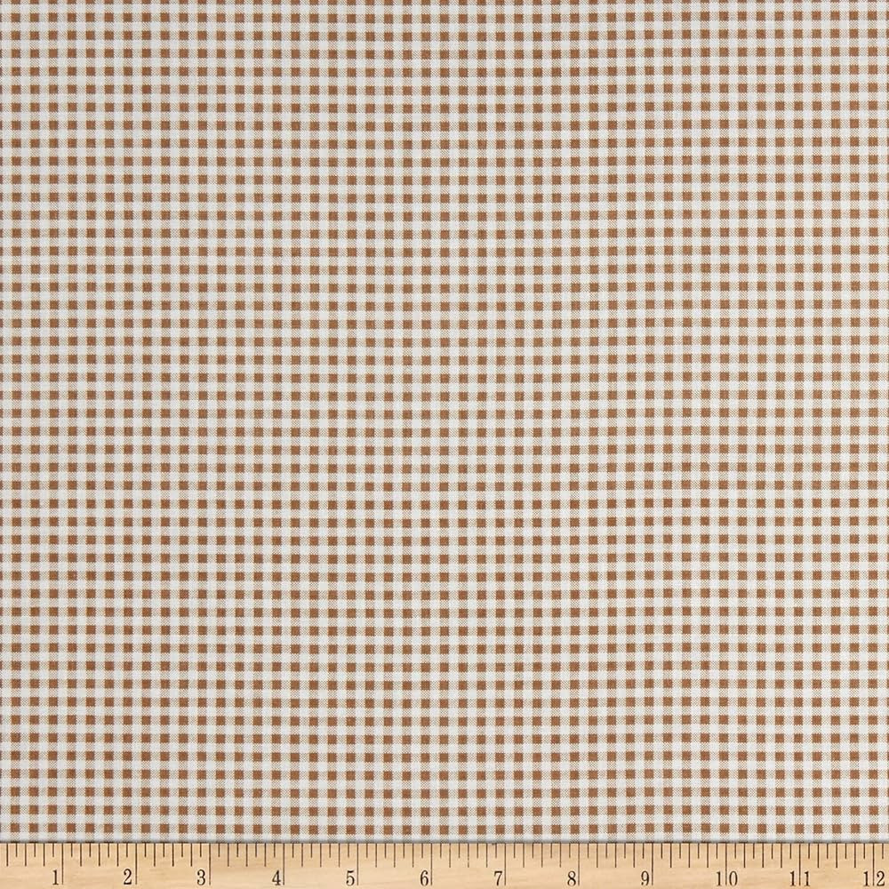 Lori Holt Bee Ginghams 1/8in Jennifer Brown Sugar Fabric by The Yard | Amazon (US)