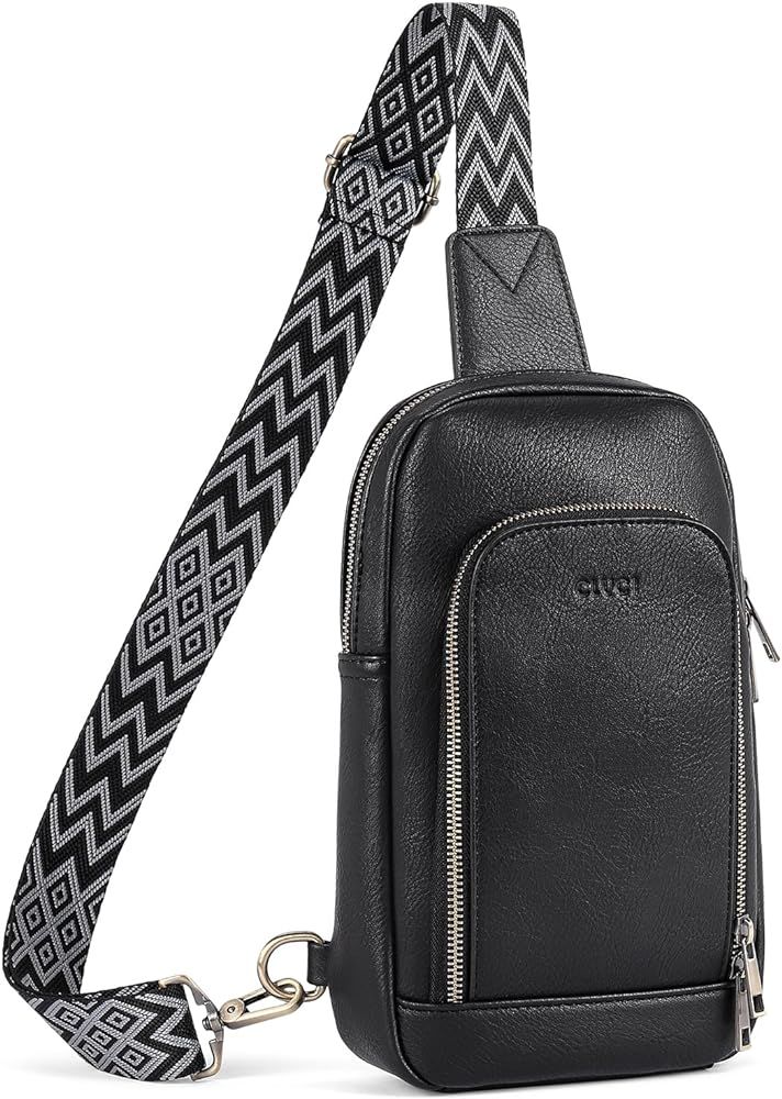 CLUCI Crossbody Bags for Women Trendy, Large Leather Sling Bag for Women Crossbody Purse, Sling Back | Amazon (US)