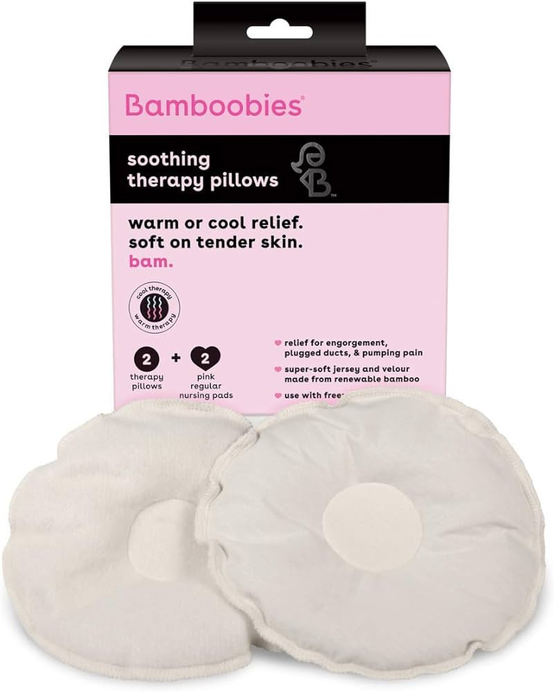 Bamboobies Women’s Soothing Nursing Pillows, Natural, Heating Pad or Cold Compress for Breastfe... | Amazon (US)