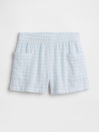 babyGap Pull-On Linen-Blend Shorts | Gap Factory