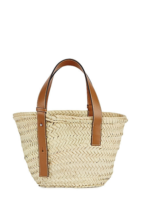 Small cream raffia basket bag | Harvey Nichols (Global)