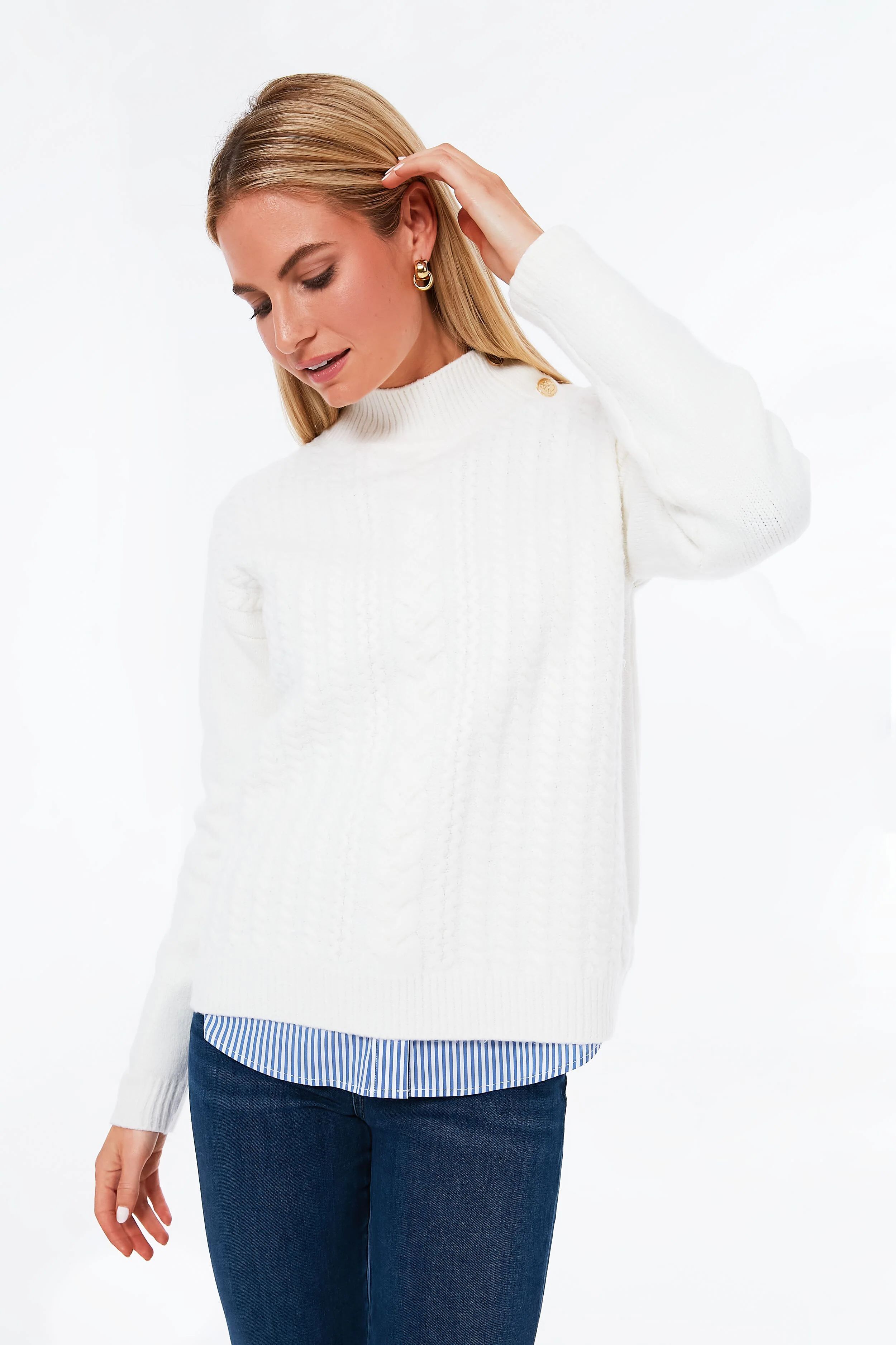 Cream Turtleneck Sweater | Tuckernuck (US)