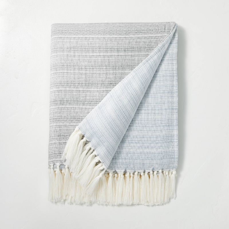Faded Pin Stripe Gauze-Woven Throw Blanket - Hearth & Hand™ with Magnolia | Target