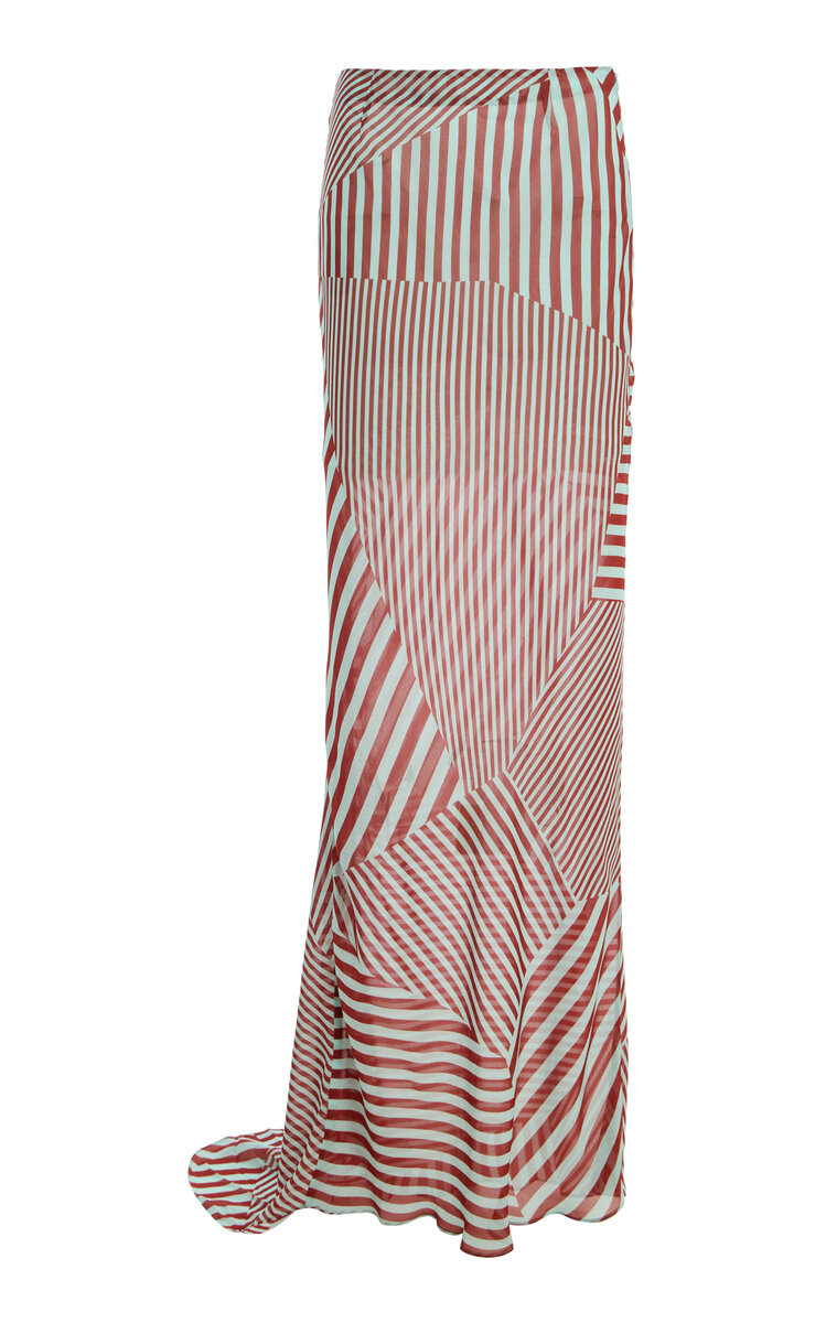 Exclusive La Isla Diosa Striped Chiffon Maxi Skirt | Moda Operandi (Global)