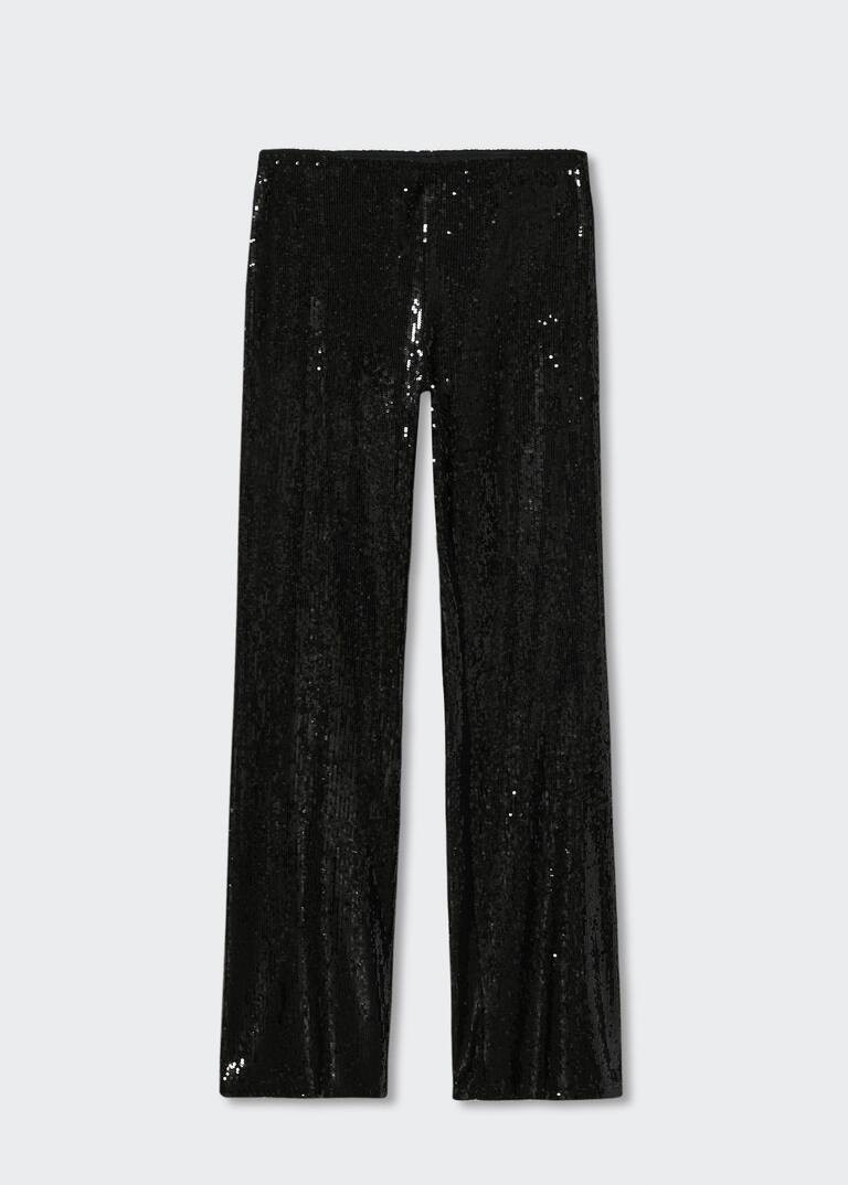 Sequined trousers -  Women | Mango United Kingdom | MANGO (UK)
