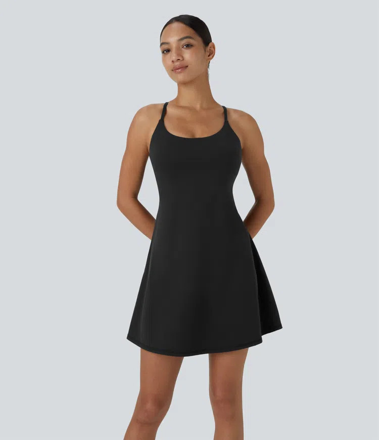 Women’s Softlyzero™ Plush Backless Active Dress - Halara | HALARA