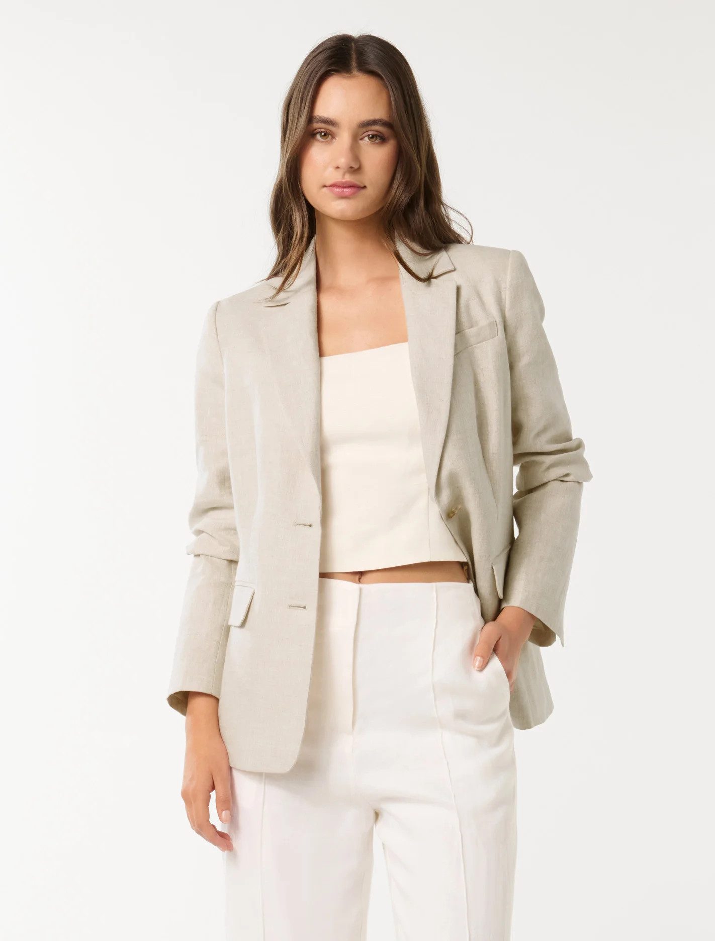 Laura Linen Blazer | Forever New (AU)