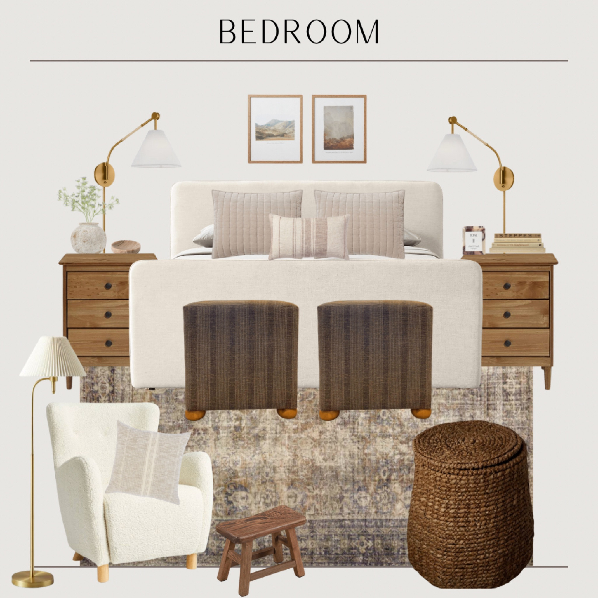 Neutral, earthy bedroom 

#LTKhome