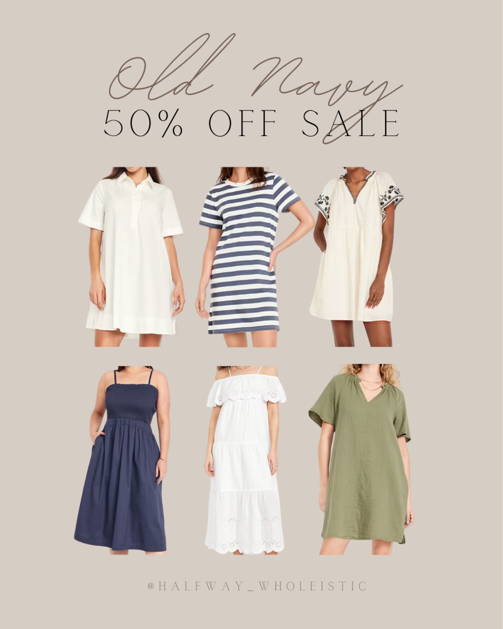 Everything at Old Navy is currently 50% off, including these beautiful dresses!

#women #mini #boho #casual #summer 

#LTKfindsunder50 #LTKstyletip #LTKsalealert