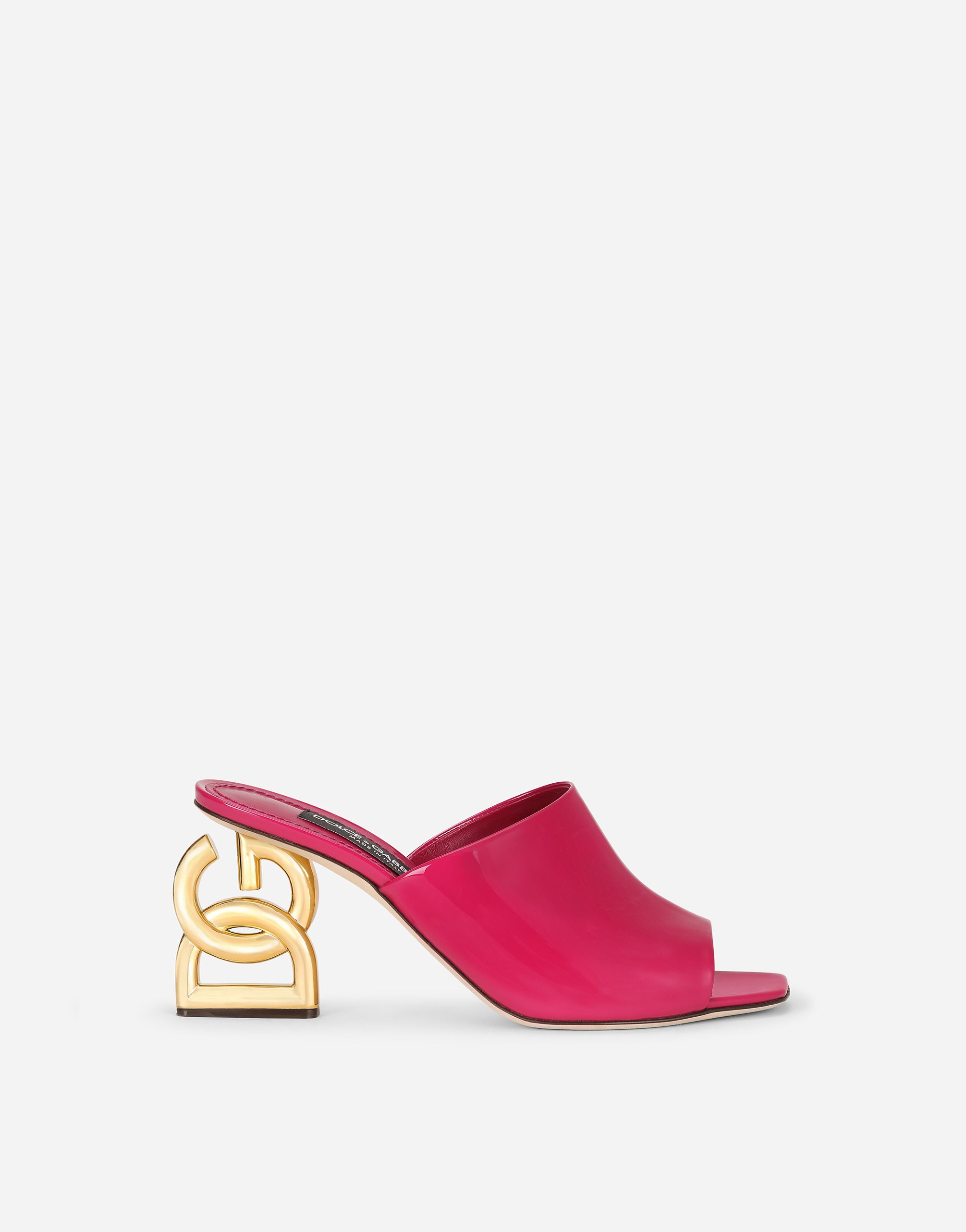 Patent leather mules with 3.5 heel | Dolce & Gabbana