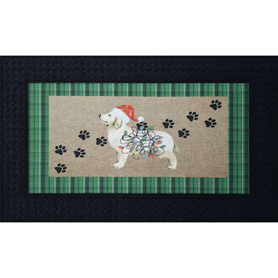 Holiday Living 18-in x 30-in Lightup Paws Non-Slip Grip Outdoor Winter Door Mat Lowes.com | Lowe's