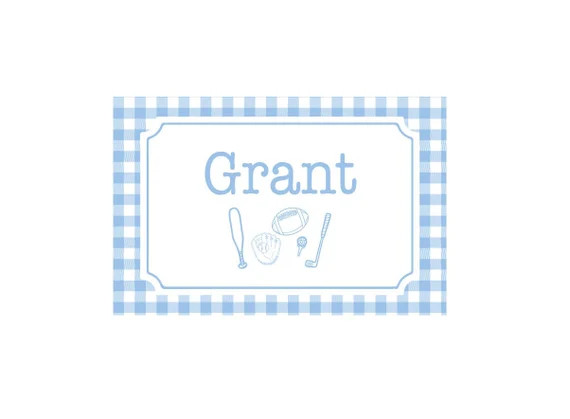 Personalized craft mat Personalized placemat Gingham | Etsy | Etsy (US)