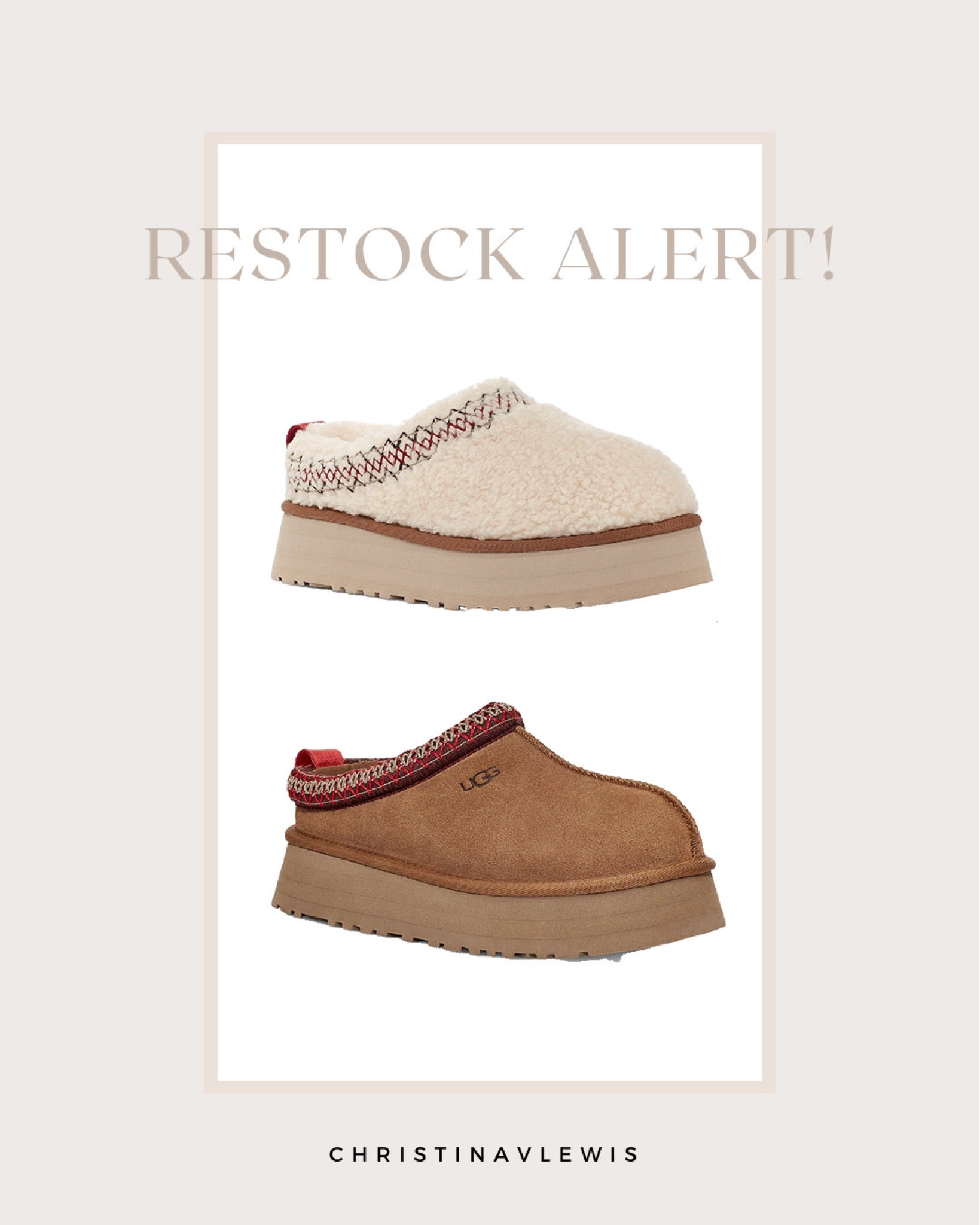 All sizes restocked in Ugg platform  tazz slippers

#LTKshoecrush #LTKCyberWeek #LTKGiftGuide