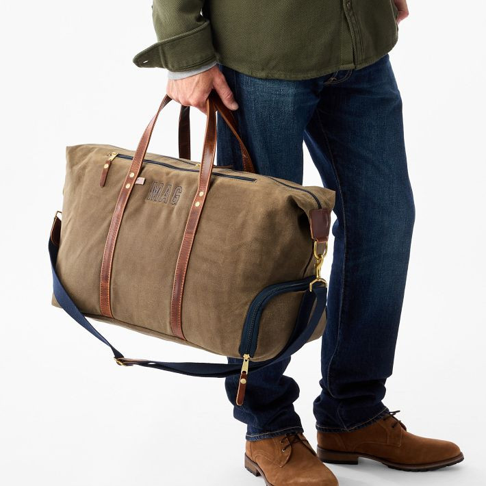 Hudson Sutler Waxed Canvas and Leather Weekender | Mark and Graham