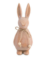 9in Resin Bunny With Wooden Finish | Easter | Marshalls | Marshalls