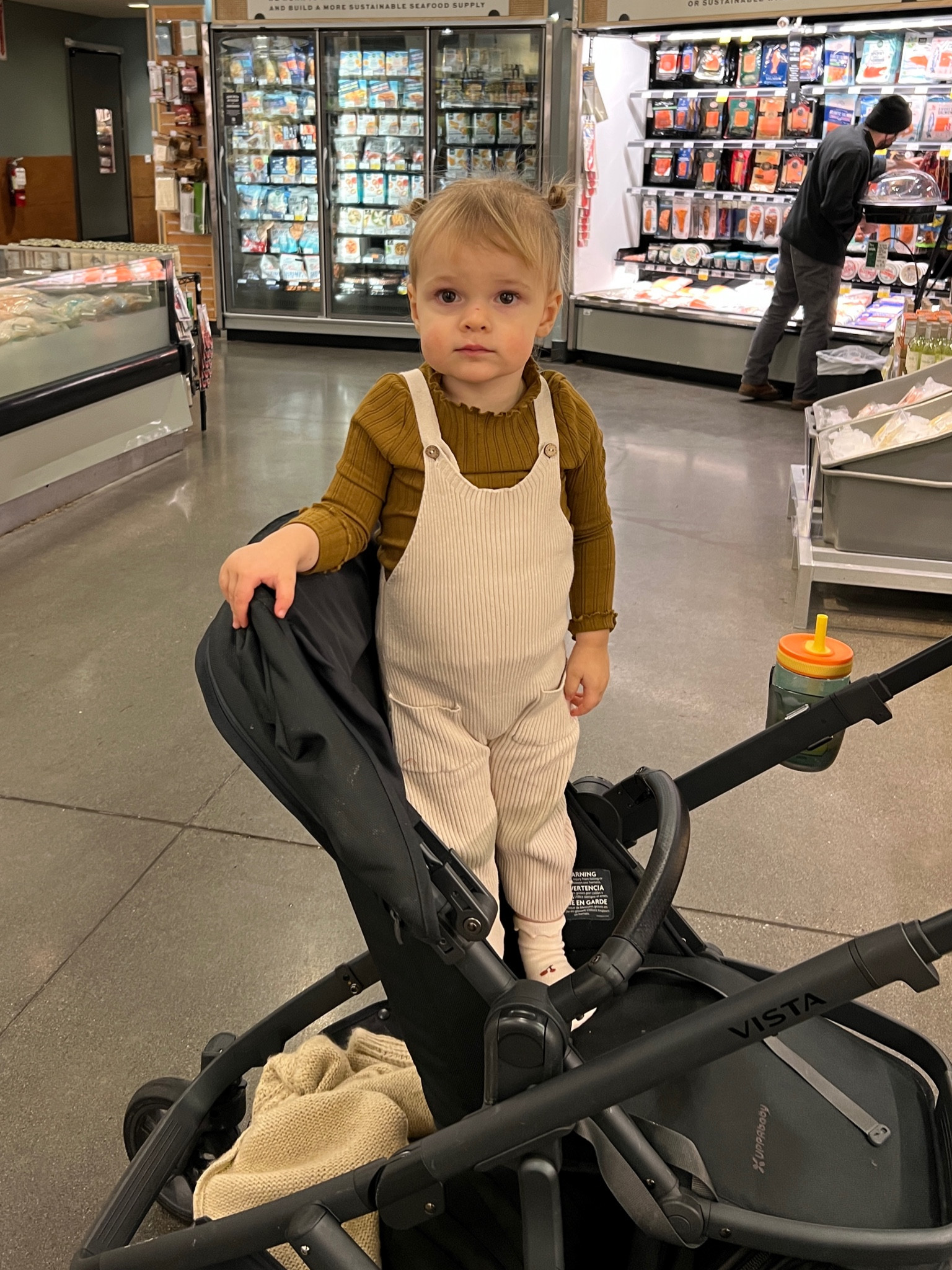 Similar overalls because these are sold out - she wears 2-3T in everything! Socks are Amazon 

#LTKfamily #LTKbaby