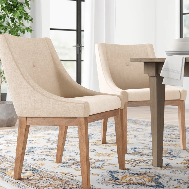Irving Place Tufted Linen Side Chair | Wayfair North America
