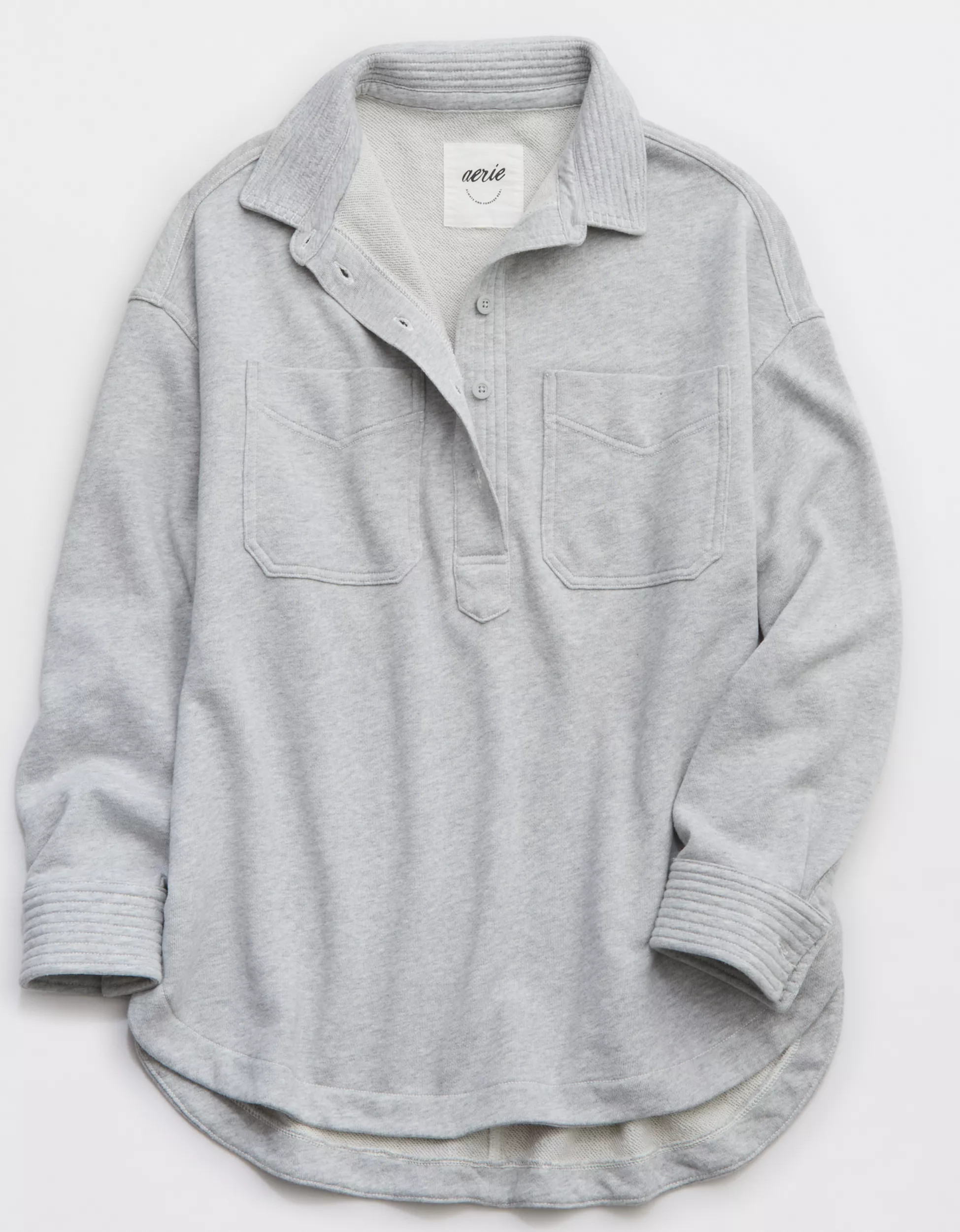 Aerie Popover Polo Sweatshirt | American Eagle Outfitters (US & CA)