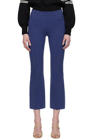 Blue Kick Trousers | SSENSE