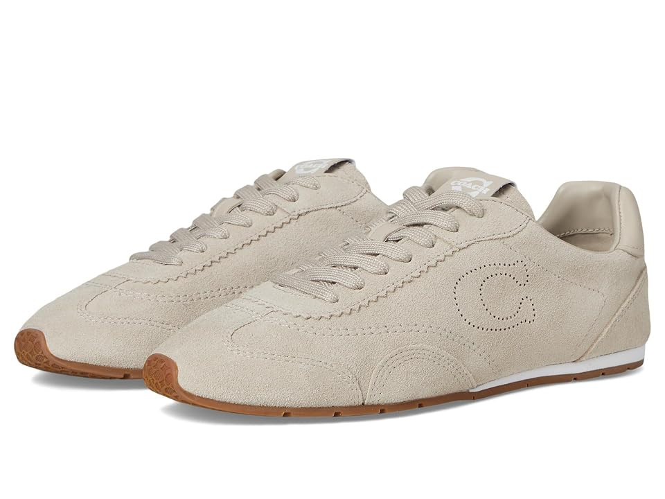 COACH Flat Sneakers Women's Shoes Steam : 6 M, Suede | Zappos