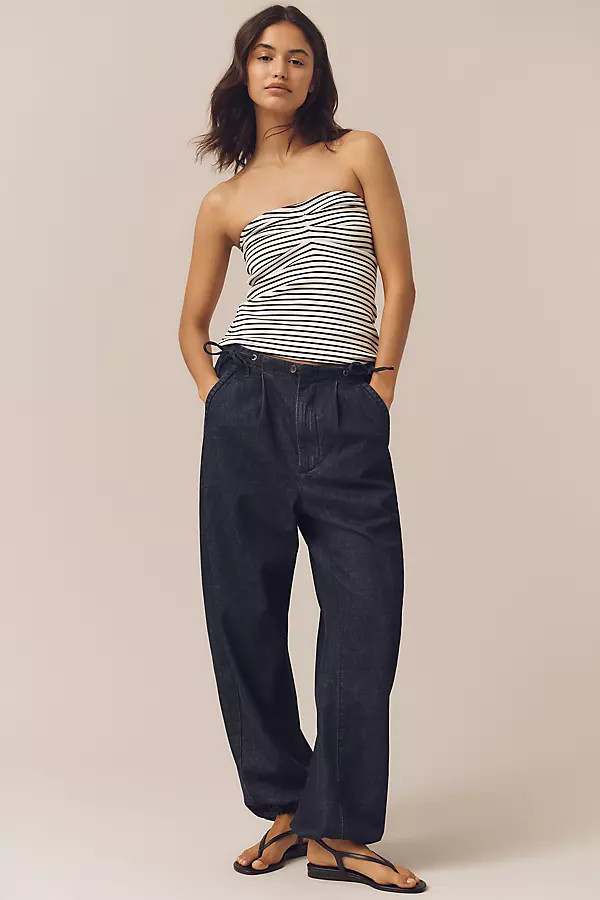 Mid-Rise Pull-On Jogger Jeans | Anthropologie (US)