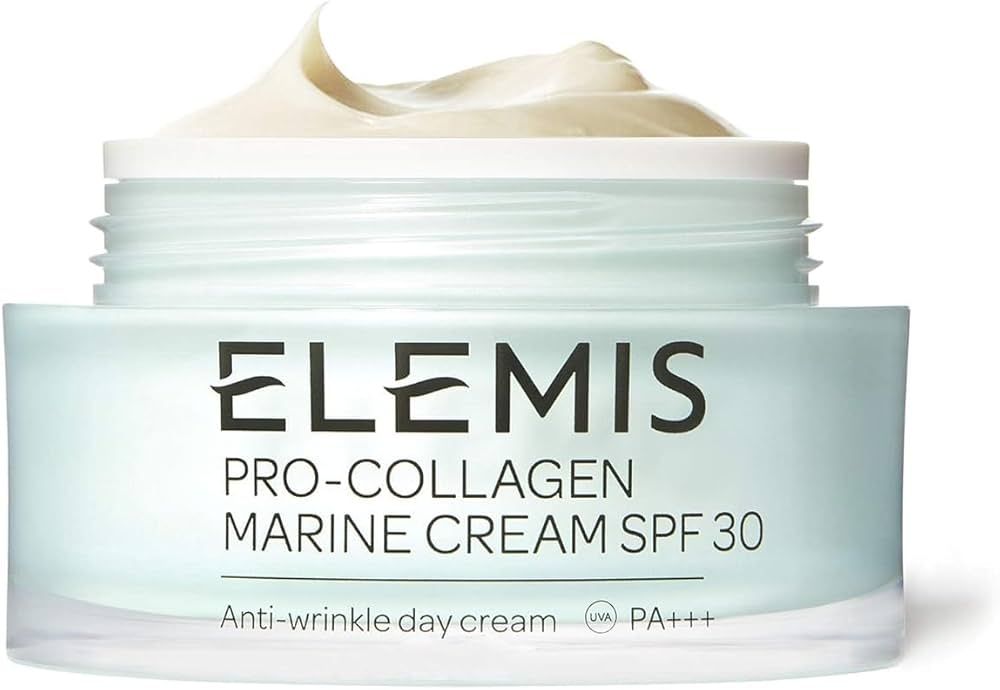 ELEMIS Pro-Collagen Marine Cream SPF 30, Lightweight Anti-Wrinkle Daily Face Moisturizer Firms, S... | Amazon (US)