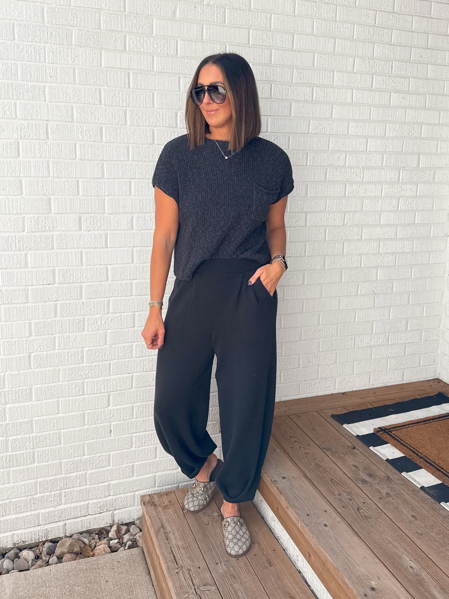 Sweater set-medium
Mules-37.5

#LTKShoeCrush #LTKSaleAlert #LTKStyleTip