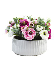 15in Faux Ranunculus Arrangement | Plants & Planters | Marshalls | Marshalls