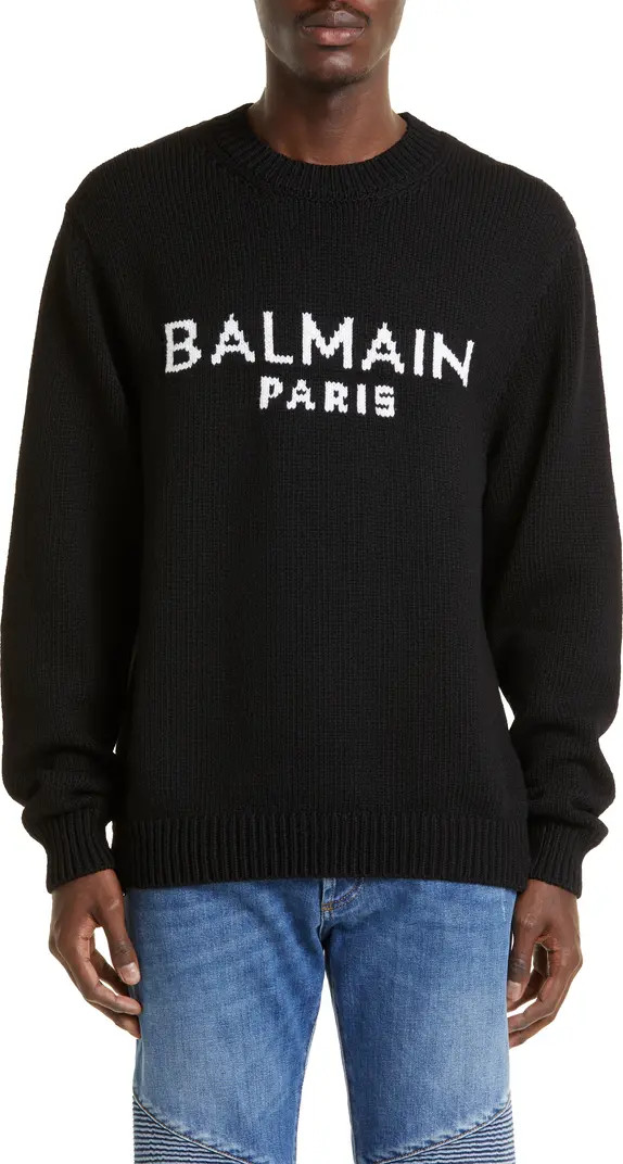 Logo Merino Wool Blend Sweater | Nordstrom