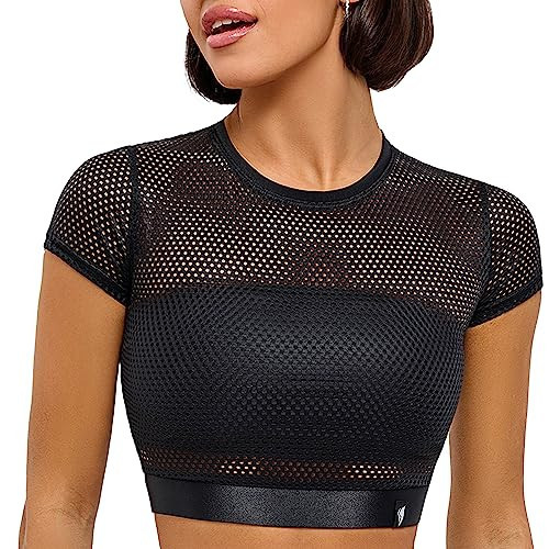 Bona Fide Workout Tops for Women - Short/Long Sleeve Compression Shirt - Breathable Tight Crop Top for Gym, Running, Yoga | Amazon (US)