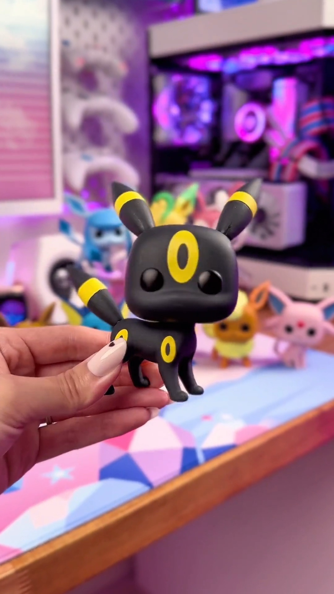 Unboxing the Umbreon Funko Pop! 🖤 So happy I got to complete the entire Eeveelution collection~ 🥹✨

Find all the Eeveelutions below + the turntable and acrylic stands I'm using in this video!

🌸💕🌸💕🌸💕🌸

Umbreon, Espeon, Leafeon, Glaceon, Sylveon, Jolteon, Vaporeon, Flareon, Eevee, Eeveelutions, Funko Pop, collectables, shelf decor, gaming desk setup, PC gaming setup, shelf decoration ideas, Pokémon, Pokémon figures, Funkos, complete collection

#LTKHome #LTKdayinmylife #LTKSaleAlert