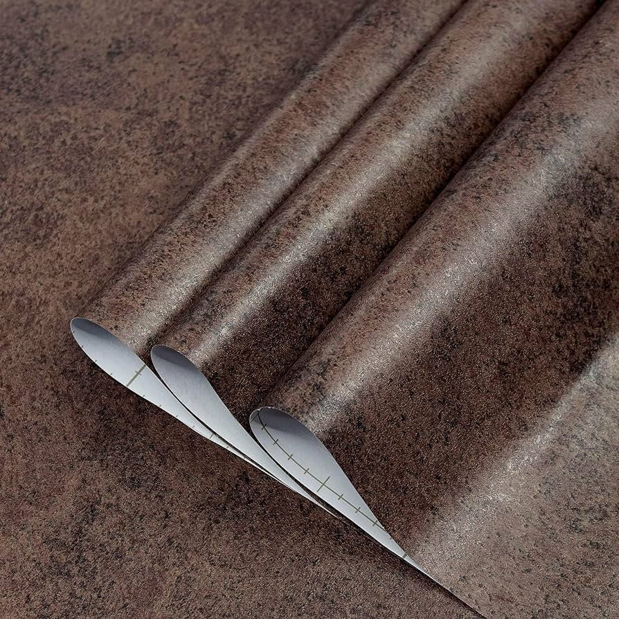 Antique Bronze Gold Concrete Wallpaper Dark Brown Extra Wide 31.5x157inch Vintage Metal Industria... | Amazon (US)