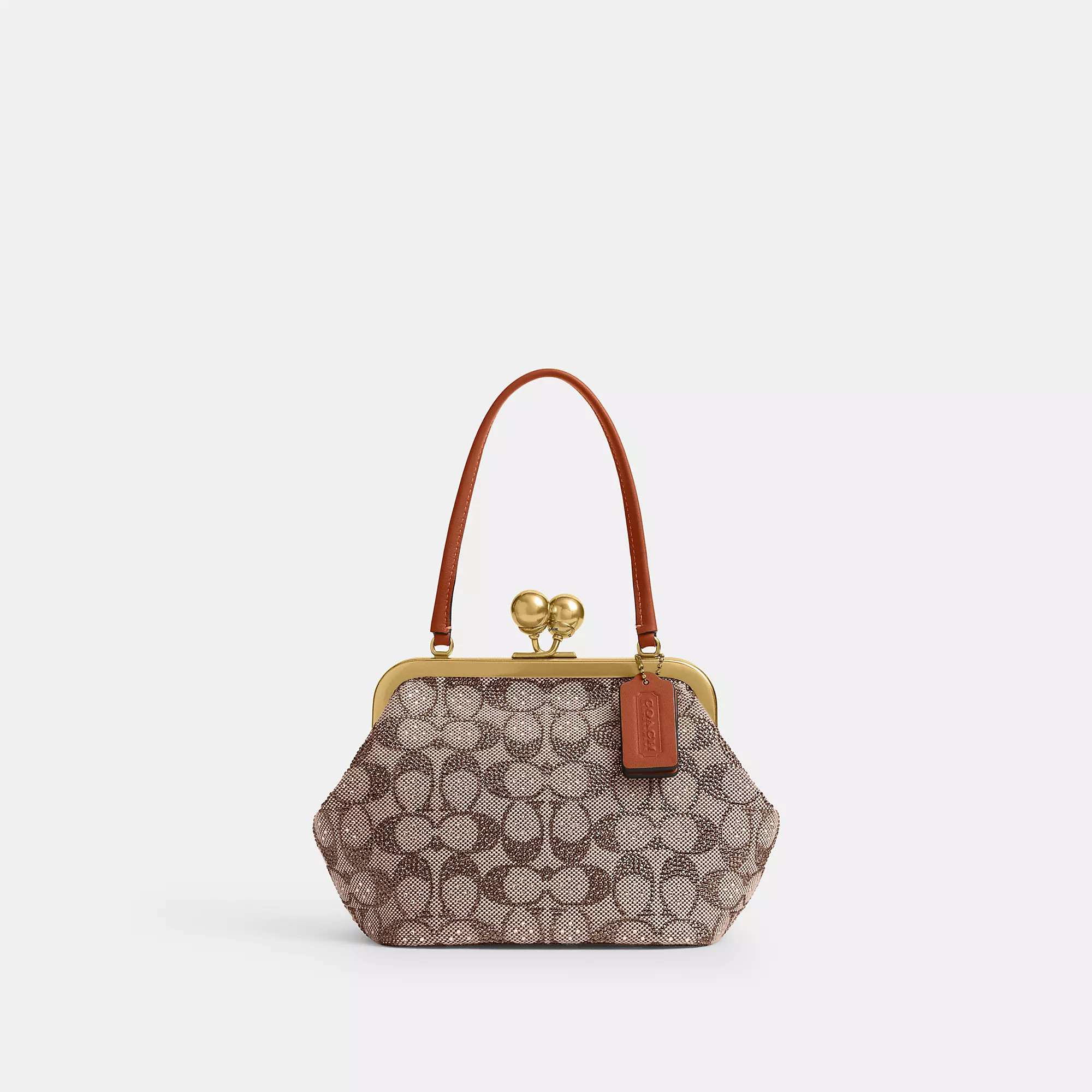 Kisslock Frame Bag 16 In Crystal Signature Jacquard | Coach (US)