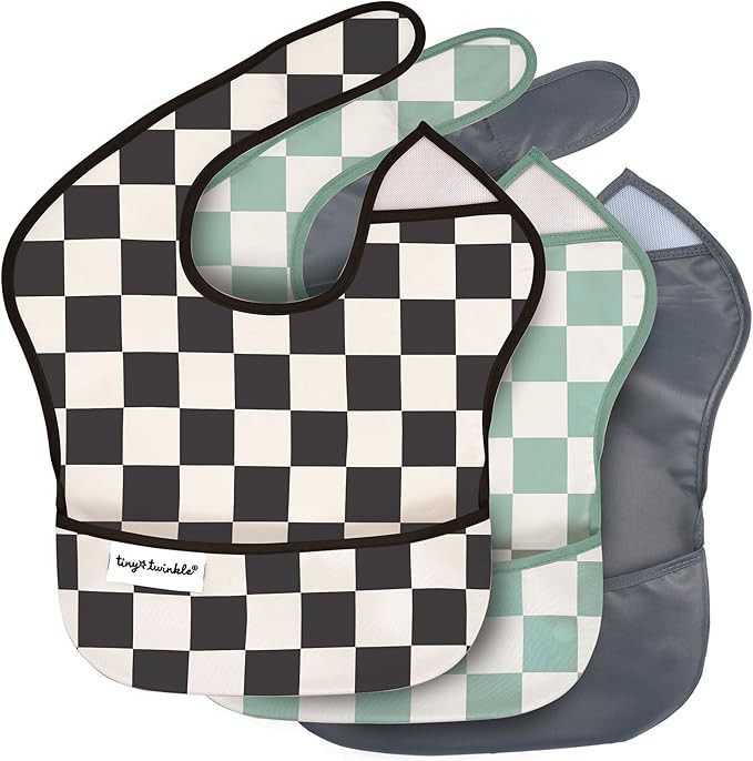 Tiny Twinkle Mess-Proof Baby Bib - Waterproof Bib for Baby Boy or Girl - PFAS, PVC, BPA, Phthalat... | Amazon (US)