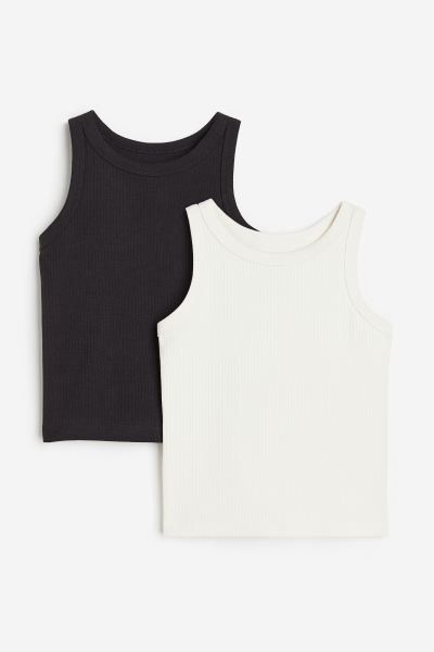 2-pack Ribbed Tank Tops | H&M (US)