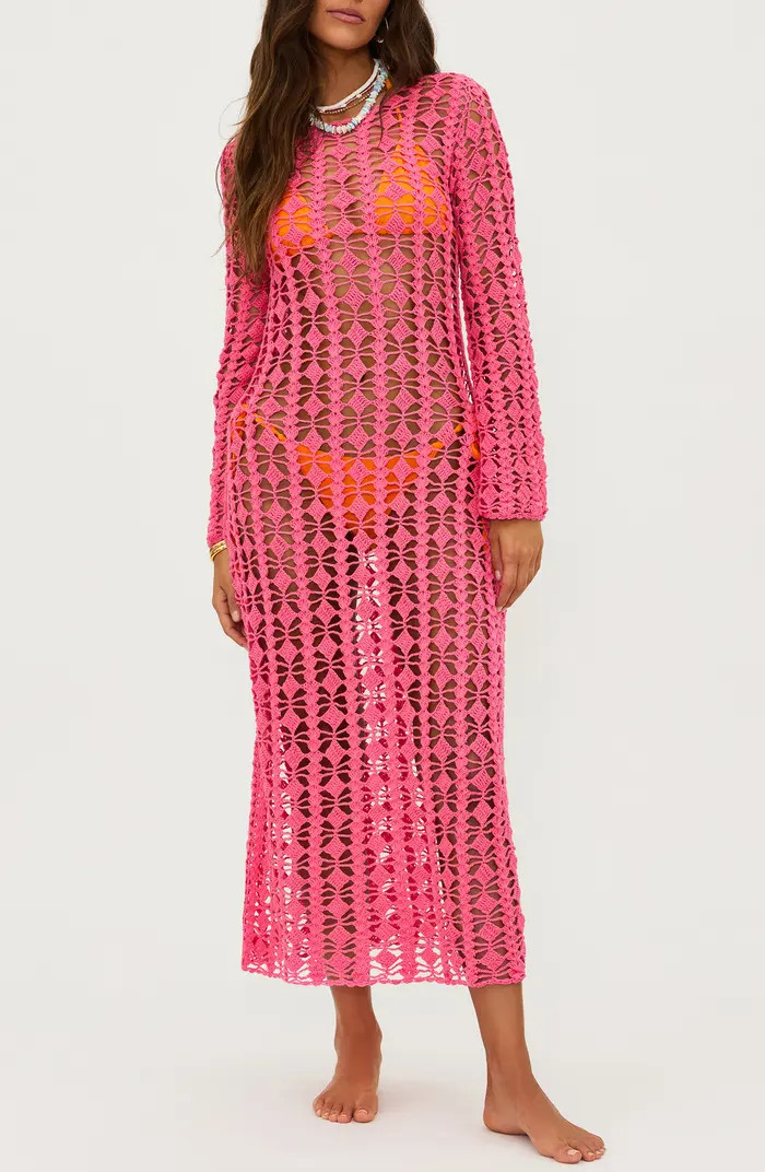 Beach Riot Ariana Open Stitch Cotton Cover-Up Dress | Nordstromrack | Nordstrom Rack